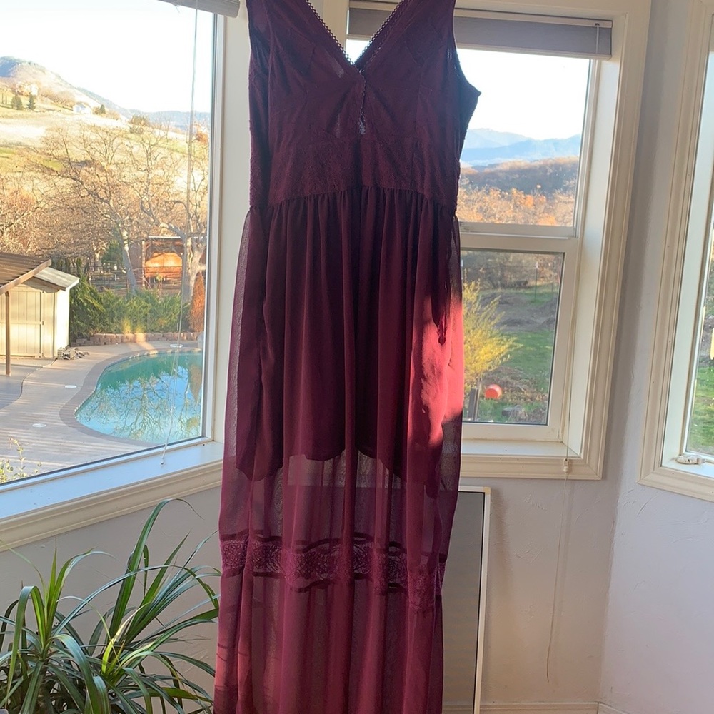 Long romantic cotton dress size 6-8
